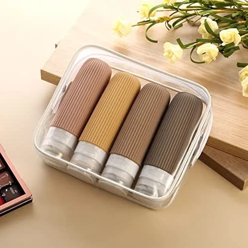 Mrsdry Travel Bottles for Toiletries 3oz | Leak Proof Silicone Travel Containers with Clear Bag thumbnail 6