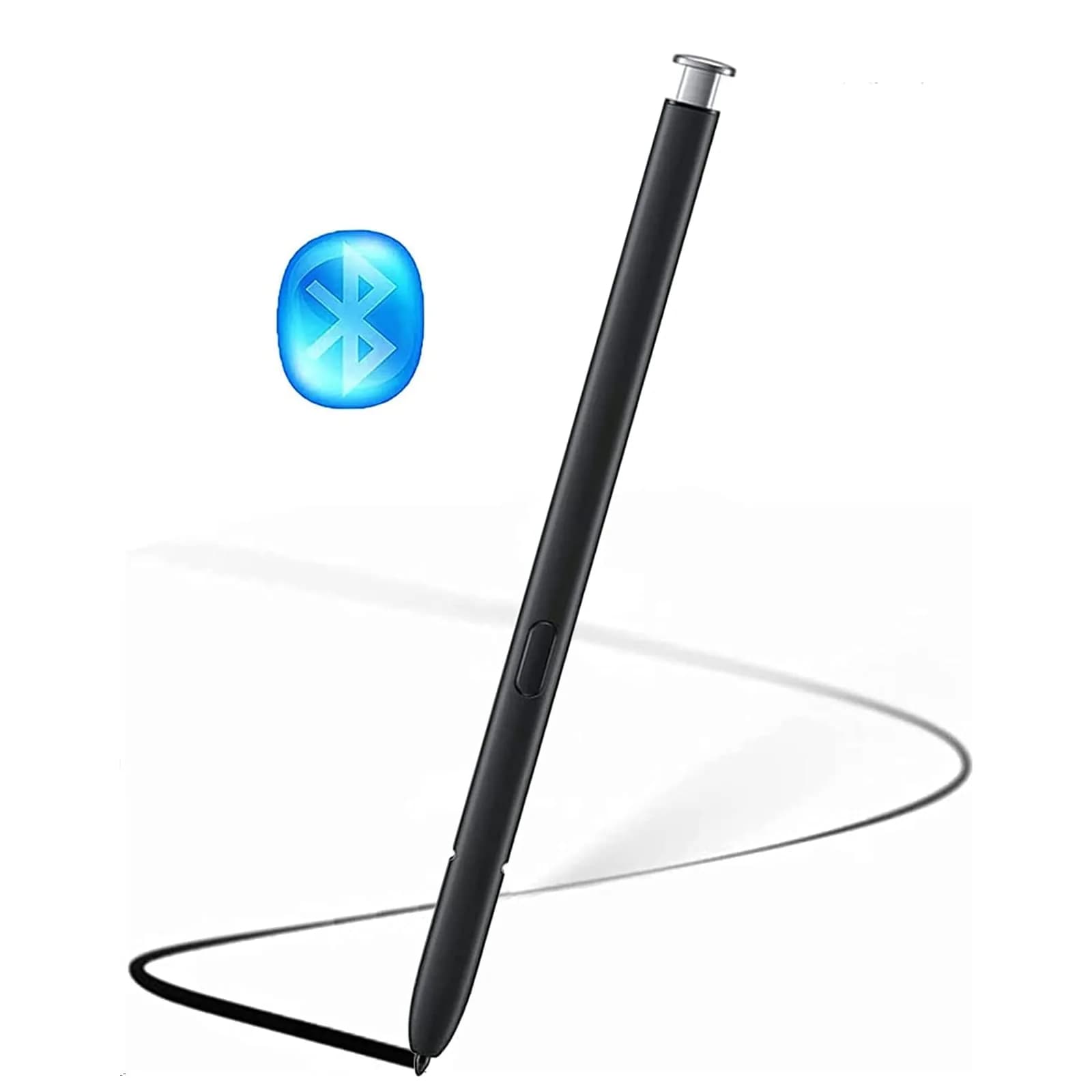 PCTC Replacement S Pen for Samsung Galaxy S22 Ultra 5G SM-S908 | Black, Bluetooth Remote Control — White