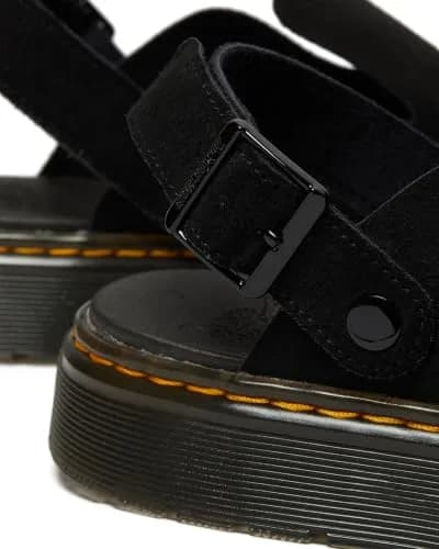 Dr. Martens Carlson Black Medium | Casual Slip-On Mule with Suede Comfort thumbnail 6