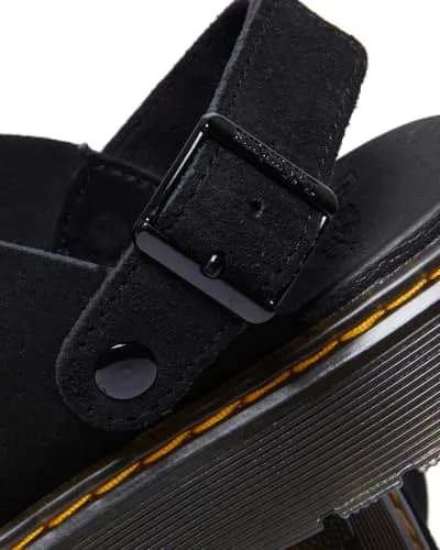 Dr. Martens Carlson Black Medium | Casual Slip-On Mule with Suede Comfort thumbnail 5