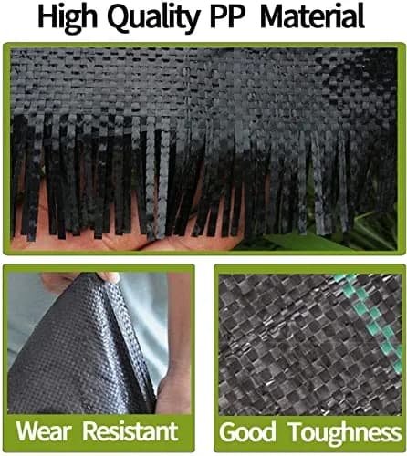 Groweco Heavy Duty Weed Barrier Fabric 6x50 ft (1.8x15.2 m) | Professional Grade Weed Control Mat thumbnail 3