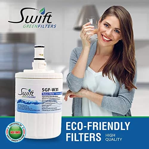 Swift Green Filters SGF-W31 Compatible Refrigerator Water Filter 2 Pack | NSF Certified, 3000-Gallon Capacity, Made in USA thumbnail 6