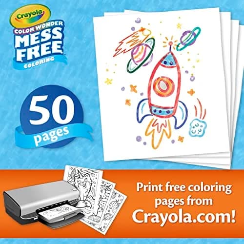Crayola Color Wonder Mess Free Coloring Pages 50ct | Blank Printable Pages for Toddlers & Kids thumbnail 2