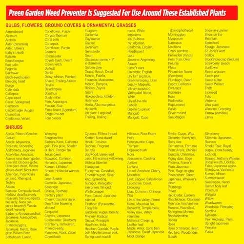 Preen Garden Weed Preventer 22 lb | Up to 3 Months Weed Control, Safe for 200+ Plants thumbnail 8