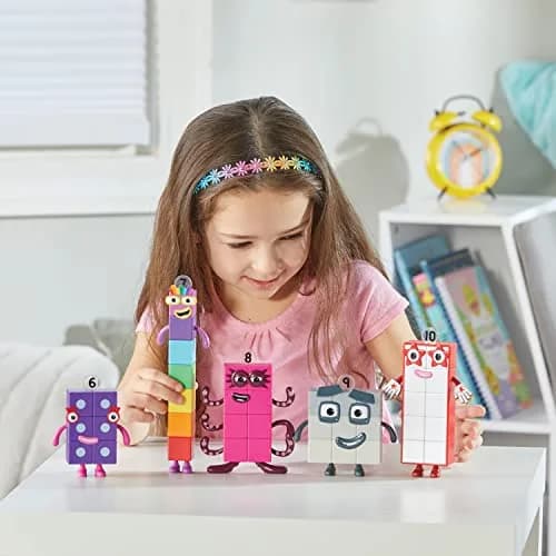 hand2mind Numberblocks Friends Six to Ten Figures – Official Licensed Character Action Set, Educational Toy, 6 Pieces, Plastic, 11.5 x 15 x 1.6 inches thumbnail 8