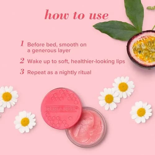 Burt's Bees Overnight Lip Sleeping Mask Gift Set | 3 x 7.4ml (0.25 oz.) | Intensive Moisture for Healthier Lips thumbnail 3