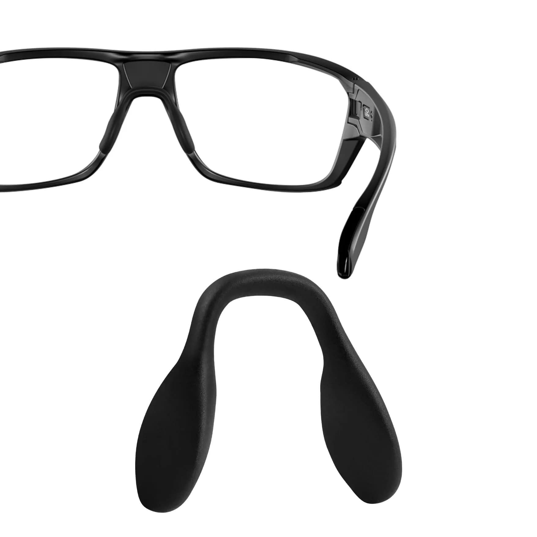 HILEEN Replacement Nose Pads for Oakley Sunglasses | Black Silicone, 51mm x 8mm (1 Piece) - main product image