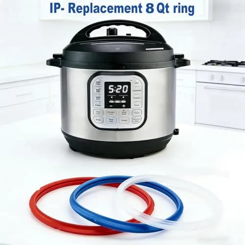 Fuator 8Qt Instant Pot Sealing Ring 3-Pack | Food-Grade Silicone Gasket for Instant Pot Duo, Lux, Ultra, Max, Nova, Smart Models thumbnail 4