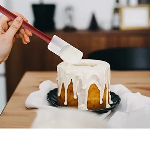 heffiso Silicone Rubber Spatula Set of 3, High Heat Set, Commercial Rubber Spatula Spoonula & Scrapers (9.5 Inches) thumbnail 5