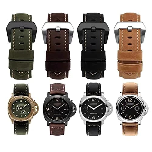 Niziruoup 24mm Leather Watch Band Vintage Genuine Leather Compatible with Panerai Men thumbnail 7