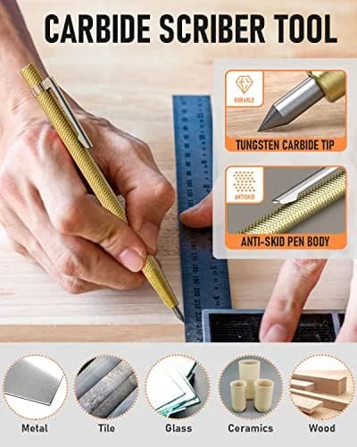 Nicpro 11 Pack Carpenter Pencils with Sharpener & Leads | 2.0mm & 2.8mm Line Sizes thumbnail 6