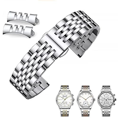 Niziruoup 19mm Stainless Steel Watch Band Strap Silver | Adjustable Metal Watch Bracelet Replacement Band for Men & Women thumbnail 8