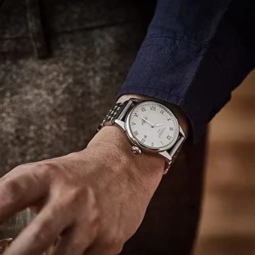 Niziruoup 20mm Stainless Steel Watch Band Strap Silver | Adjustable Size Watch Band thumbnail 5