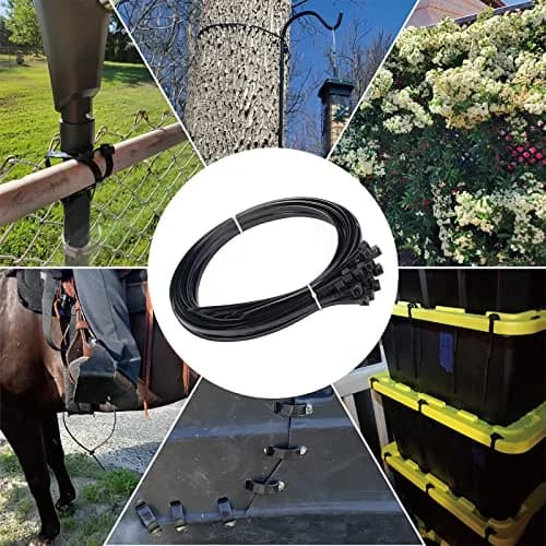 ANOSON Heavy Duty Cable Ties 24 inch | 220 lb Tensile Strength, 250 Pack, Black thumbnail 6