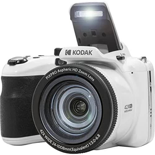 Kodak PIXPRO AZ425 Digital Camera with 42x Optical Zoom, 20MP CCD Sensor, 64GB Card & Accessories (White) thumbnail 4