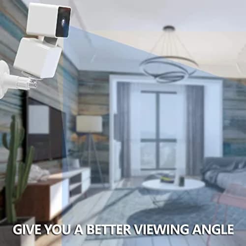 Pefecon Wall Mount Bracket for Wyze Cam Pan V3 & V4 | 360° Swivel & 90° Tilt, Durable ABS & Aluminum, 3 Pack thumbnail 4