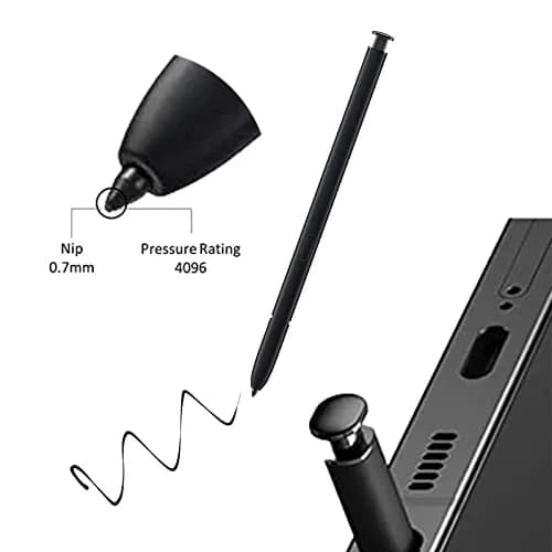 Alovexiong Replacement S Pen for Samsung Galaxy S23 Ultra (Black) | 4096 Pressure Levels thumbnail 6