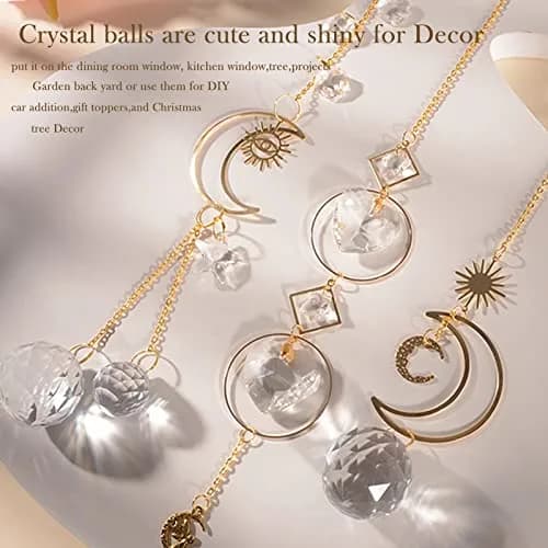 ilclviz Suncatcher Crystal Hanging Sun Catcher | Colorful Rainbows & Elegant Decor thumbnail 4