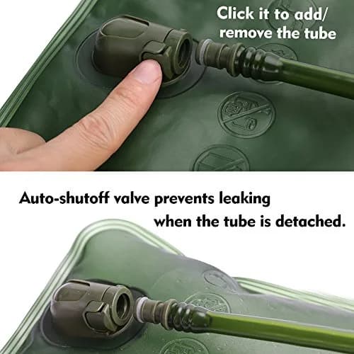 CHERAINTI 1.5L Hydration Bladder | 1.42 L (1.5 L) Water Reservoir for Hiking Backpacks thumbnail 4