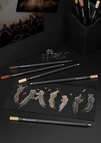 Faber-Castell Black Edition Skin Tone Colored Pencils, 12 Count | Professional Art Supplies for Drawing & Coloring thumbnail 5