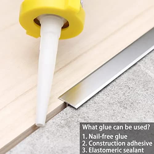 Trimold Aluminum T Molding Floor Transition Strip 2.9Ft Matte Silver | Seamless Floor Gap Bridging thumbnail 4