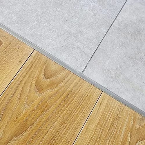 Trimold Aluminum T Molding Floor Transition Strip 2.9Ft Matte Silver | Seamless Floor Gap Bridging thumbnail 6