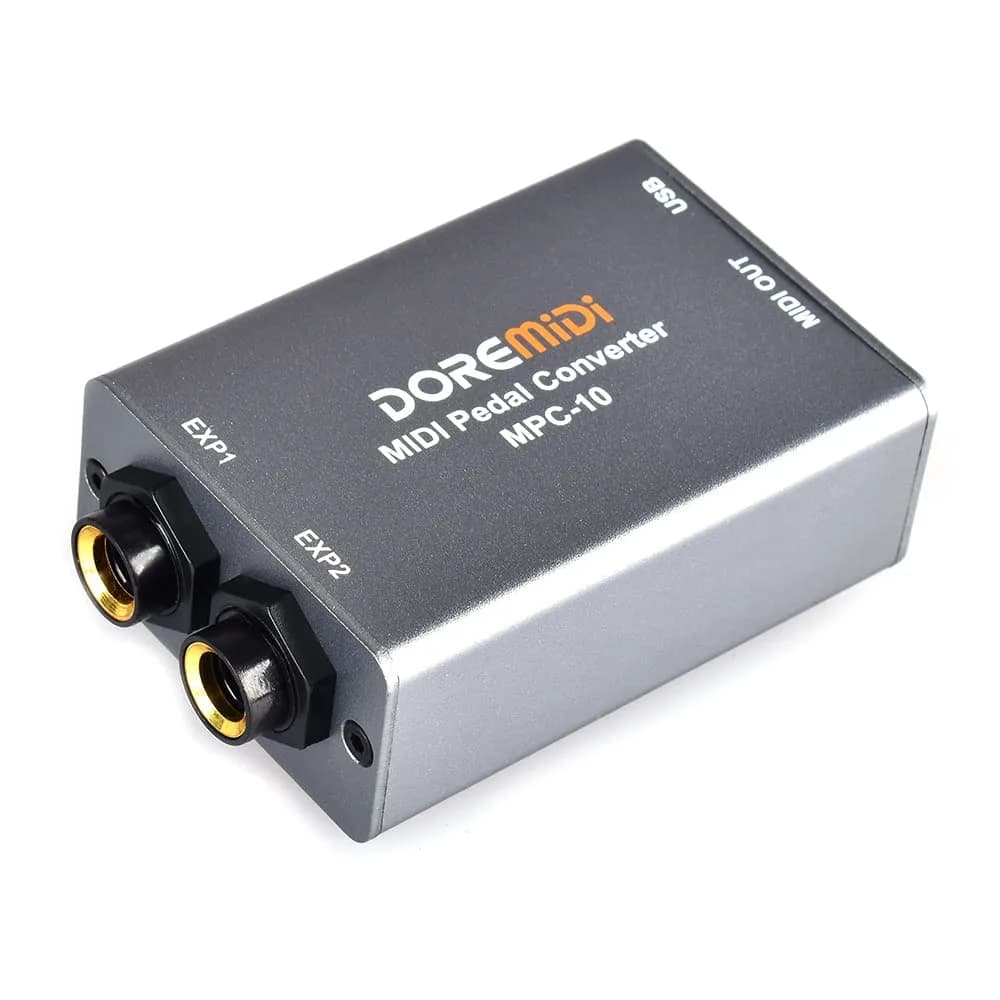 DOREMiDi Expression Pedal Converter Pedal Sustain Pedal Expander MPC-10 | MIDI Pedal Compatibility & USB Control