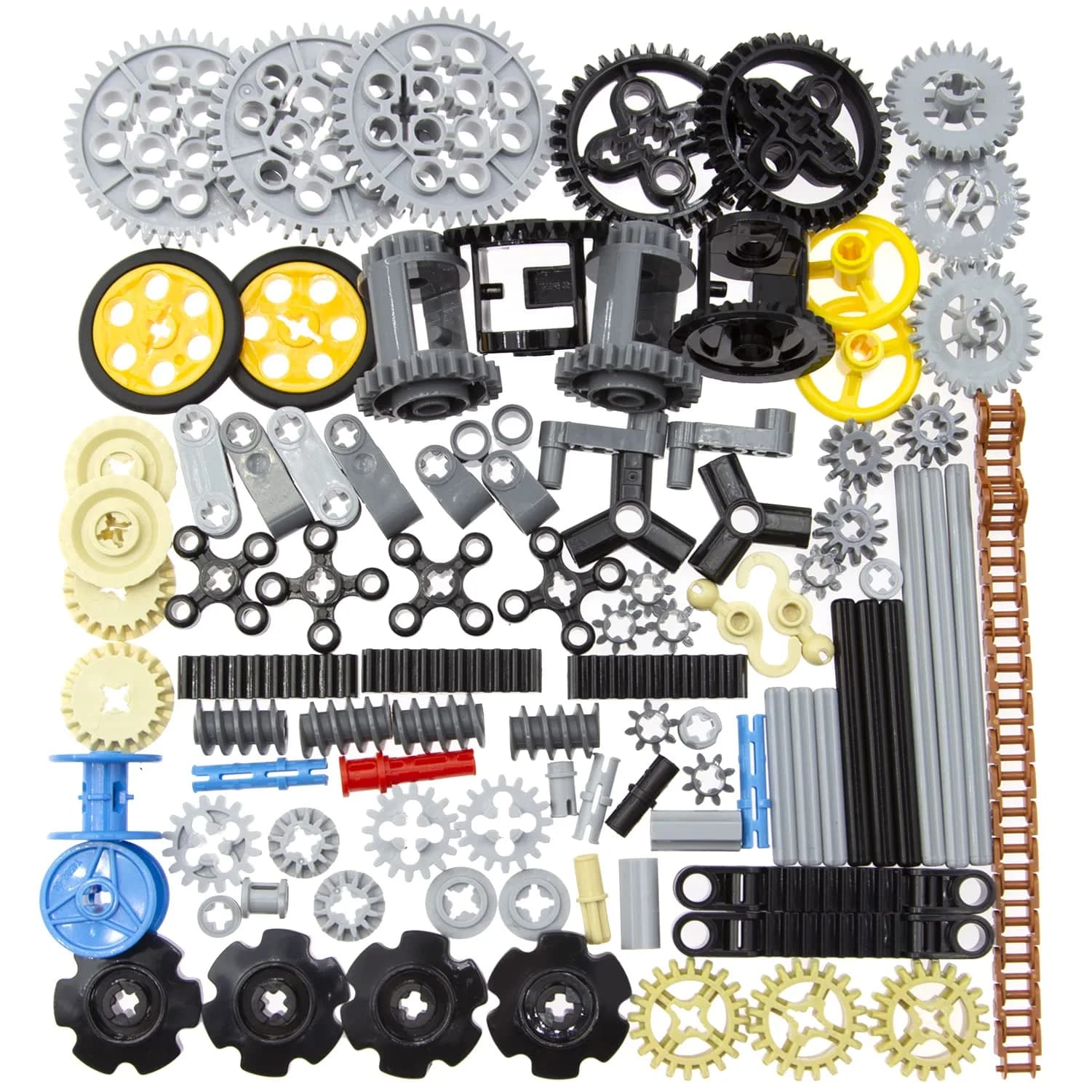 Habow 116pcs Technic Parts - Gears, Axle, Pin, Connector, Wheels | Building Blocks for Kids - main product image