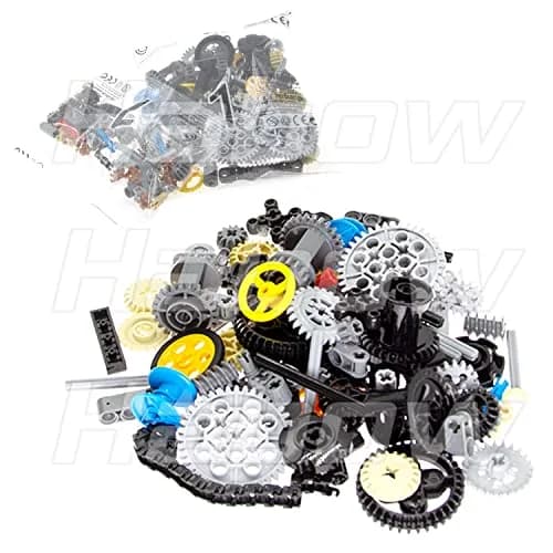 Habow 116pcs Technic Parts - Gears, Axle, Pin, Connector, Wheels | Building Blocks for Kids thumbnail 2
