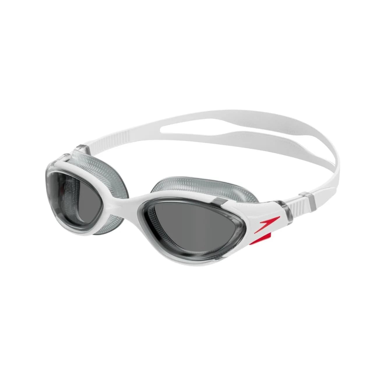 Speedo Unisex-Adult Swim Goggle Biofuse 2.0 | Pressure-Free Fit & Anti-Fog — Fed Red