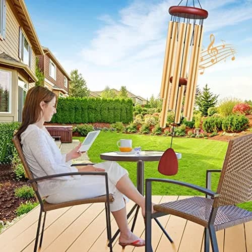 WENANA Aluminium Wind Chimes 91.44cm (36") | Melodic Outdoor Decor Gift thumbnail 5
