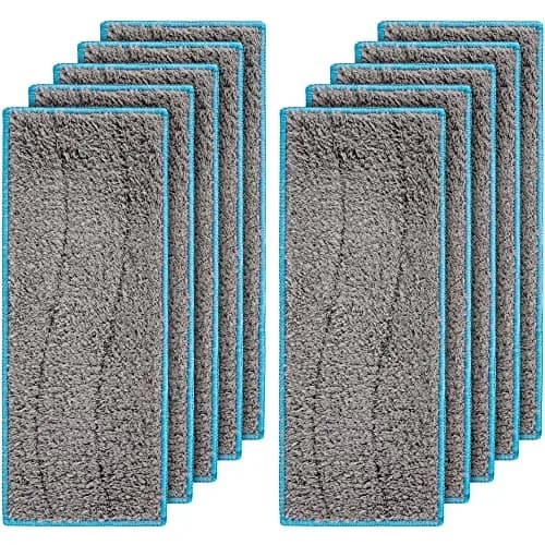 BlueStars 10 Packs m6 Washable Reusable Wet Mopping Pads Gray | Compatible with iRobot Braava Jet m6 Ultimate Robot Mop thumbnail 1