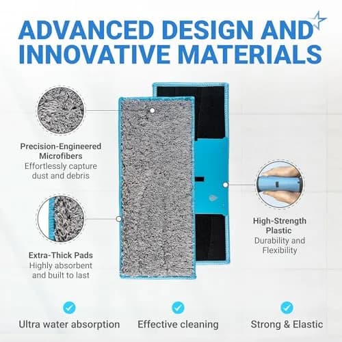 BlueStars 10 Packs m6 Washable Reusable Wet Mopping Pads Gray | Compatible with iRobot Braava Jet m6 Ultimate Robot Mop thumbnail 3