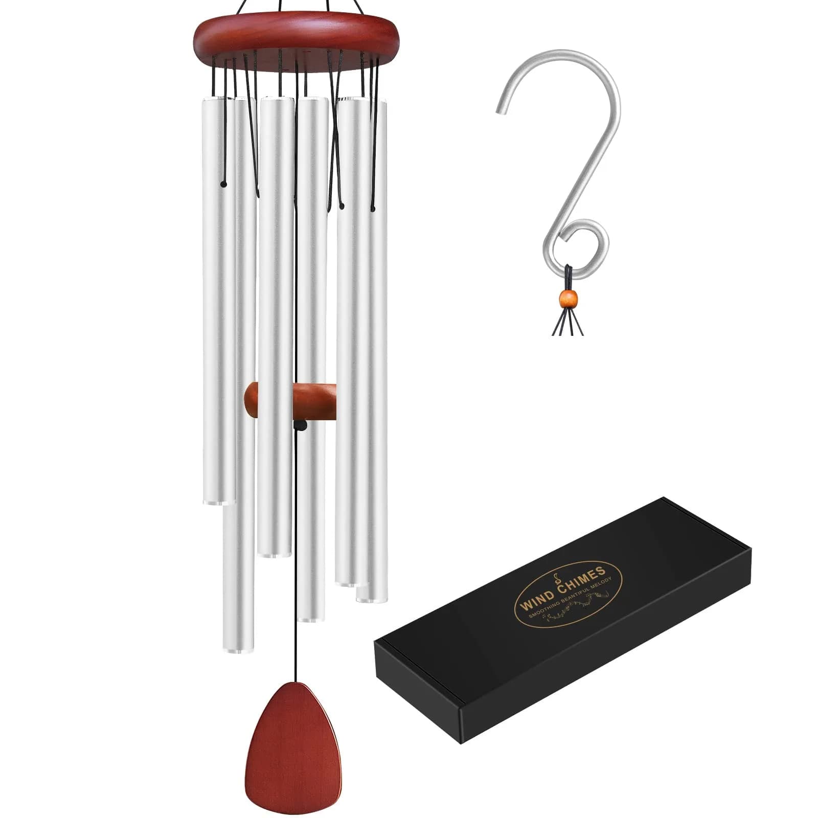 WENANA Large Aluminium Wind Chimes 91.44cm (36 in) | Soothing Melodic Outdoor Garden Decor — 1