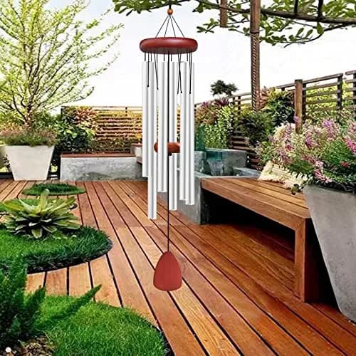 WENANA Large Aluminium Wind Chimes 91.44cm (36") | Soothing Melodic Outdoor Garden Decor thumbnail 7