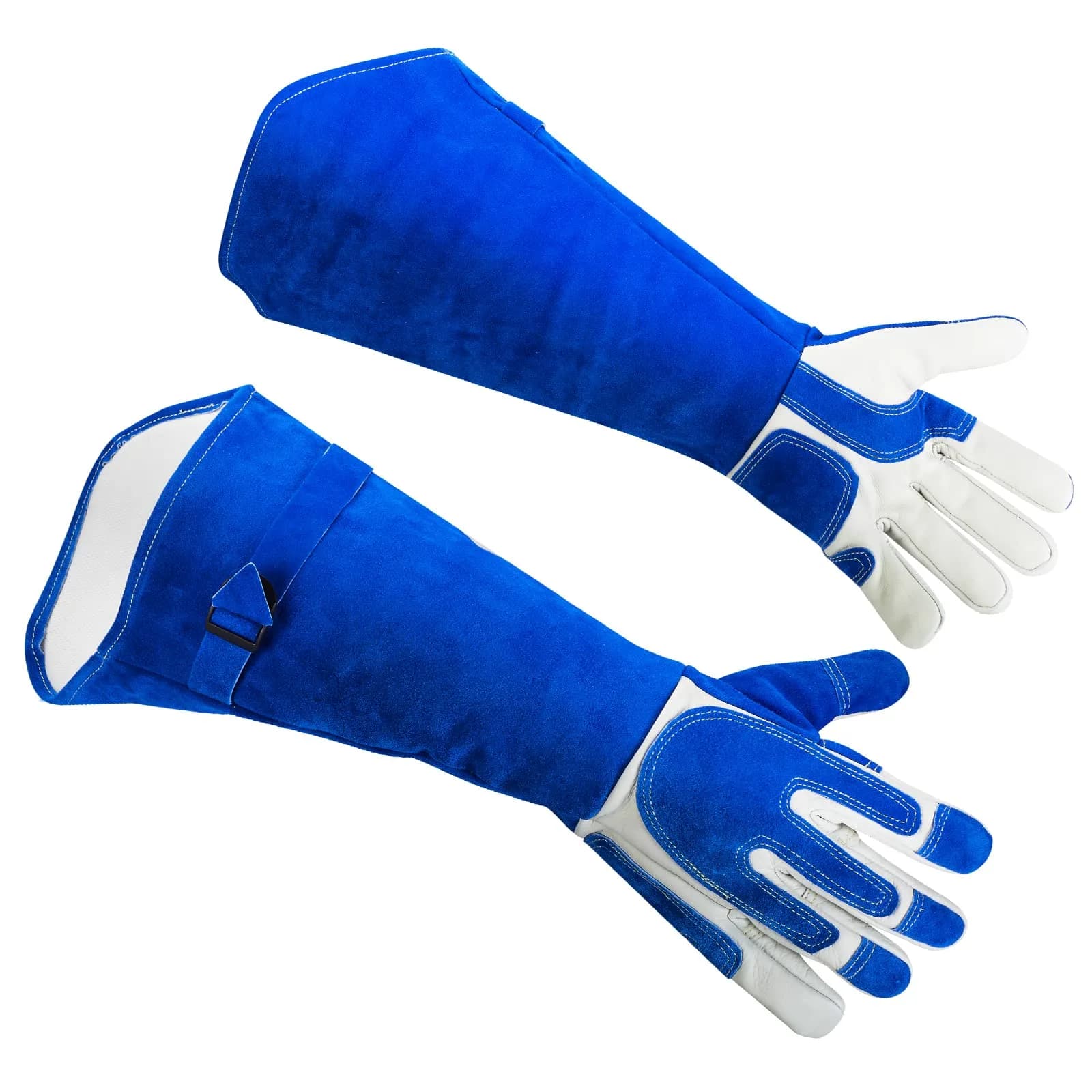 AOWPFVV Animal Handling Gloves Bite Proof for Dogs, Cats, 60cm (23.6in) Large | ANSI Cut Level A5 Protection — Pet Grooming Gloves