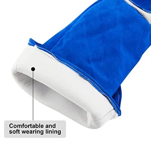 AOWPFVV Animal Handling Gloves Large 59.94 cm (23.6 in) | Bite Proof, Cut Resistant, Heat Resistant thumbnail 5