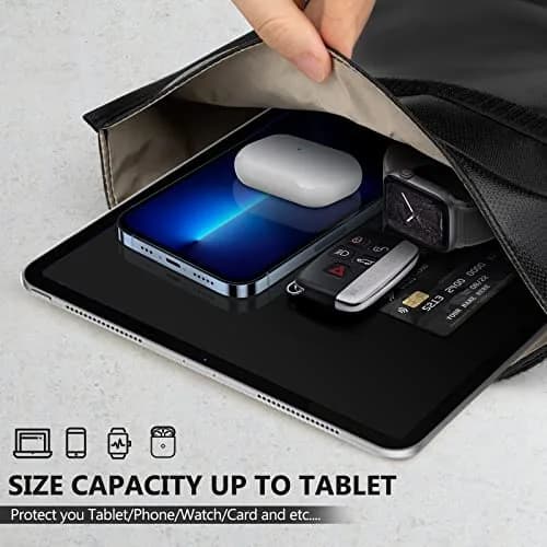 Simket Faraday Bags for Tablets 10"x15" Signal Blocking Pouch | RFID & Signal Shield thumbnail 4