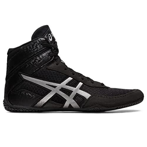 ASICS Men's MATCONTROL 3 Wrestling Shoes, 6.5 (24.5 cm), Black/Pure Silver | Secure Fit for Mat Performance thumbnail 1