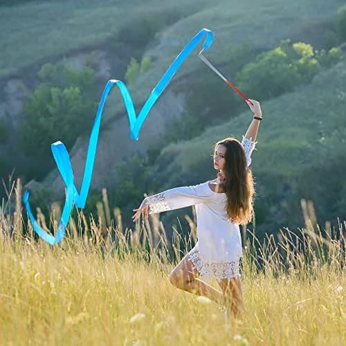 Yilloog Dance Wands 78.7 Inch | Gymnastics Streamers for Artistic Dance & Performance thumbnail 6