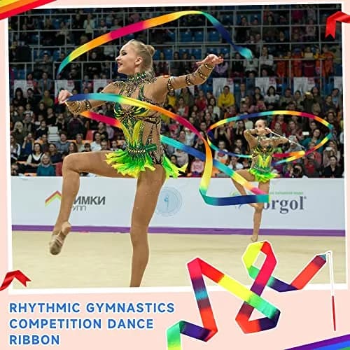 Yilloog Dance Wands 78.7 Inch | Gymnastics Streamers for Artistic Dance & Performance thumbnail 7