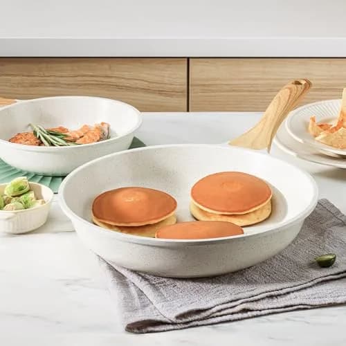 SENSARTE 8 Inch (20.32 cm) Ceramic Nonstick Frying Pan Skillet | Healthy Non-Toxic Chef Pan for Omelets & Eggs thumbnail 7