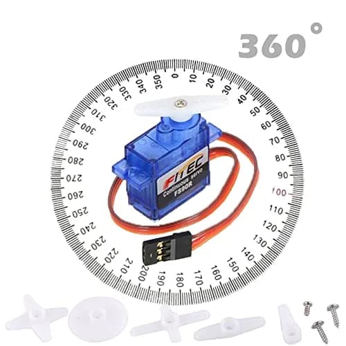 Wishiot Feetech FS90R Micro Servo 9g | 360° Continuous Rotation RC Motor for Arduino & Microbit thumbnail 2