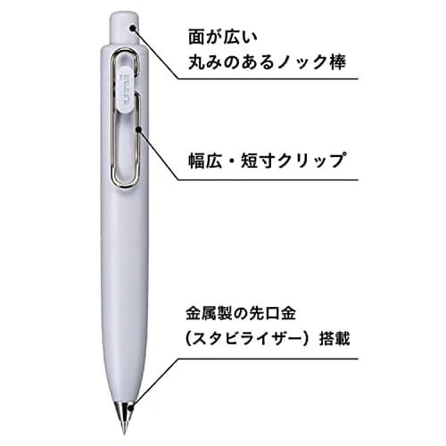 Mitsubishi Pencil Uni-Ball One P Gel Pen 0.5mm Grape | Smooth Writing, Pocket-Sized Design thumbnail 4
