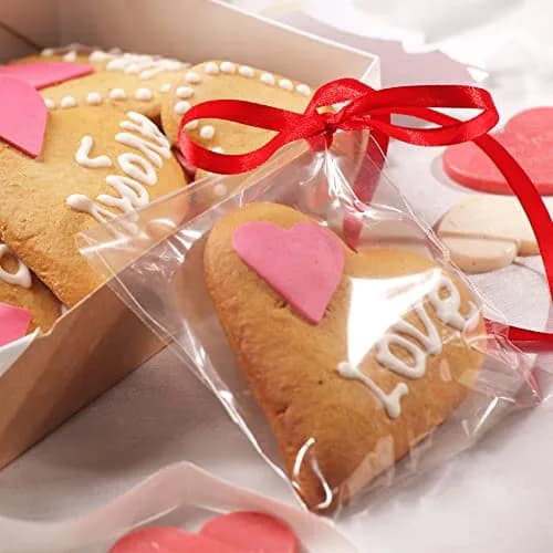 Morepack Clear Cellophane Treat Bags 4x4 Inches (200-Pack) | Professional Packaging for Cookies & Favors thumbnail 6