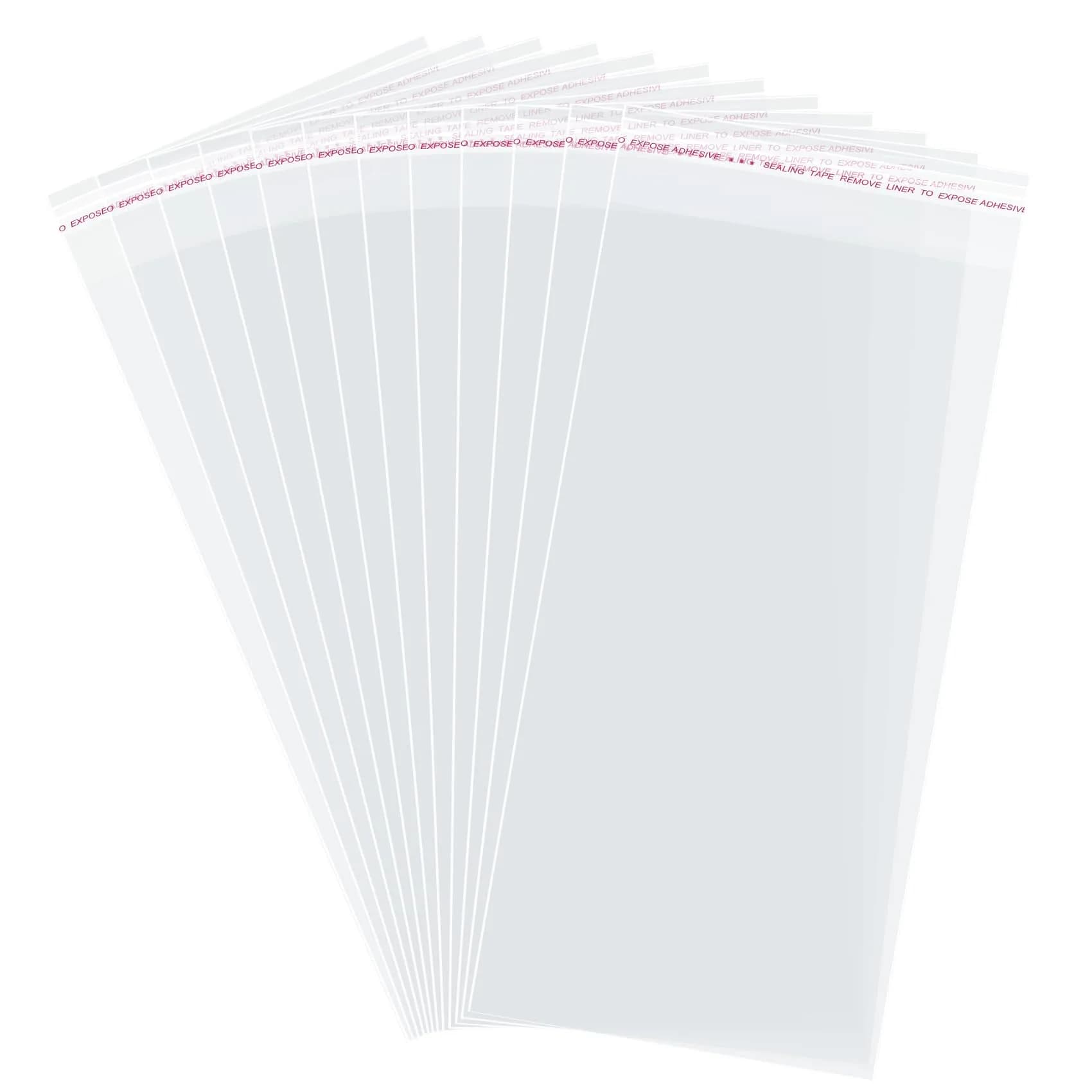 Morepack Clear Cellophane Treat Bags 5x10 Inches (200-Pack) | Professional Grade Packaging for Cookies and Favors