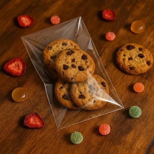Morepack Clear Cellophane Treat Bags 5x10 Inches (200-Pack) | Professional Grade Packaging for Cookies and Favors thumbnail 4