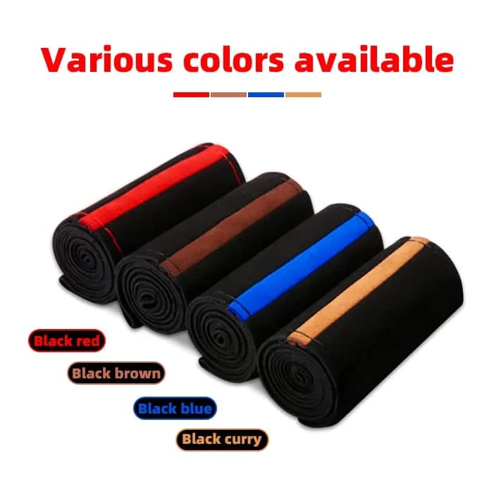 AUCELI Car Steering Wheel Cover 15 Inch Genuine Leather Universal Auto Interior thumbnail 9