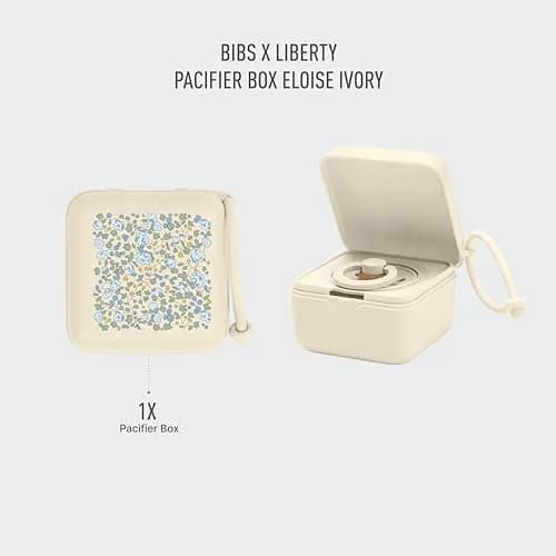 Bibs Pacifier Box, Sterilizer Case, Travel-Friendly, Eloise Ivory | Hygienic & Stylish Baby Accessory thumbnail 2