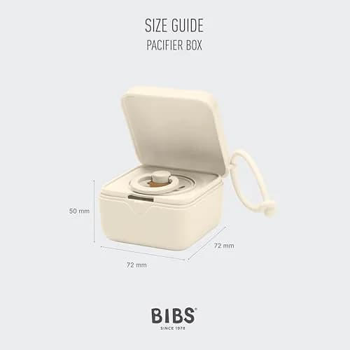 Bibs Pacifier Box, Sterilizer Case, Travel-Friendly, Eloise Ivory | Hygienic & Stylish Baby Accessory thumbnail 3